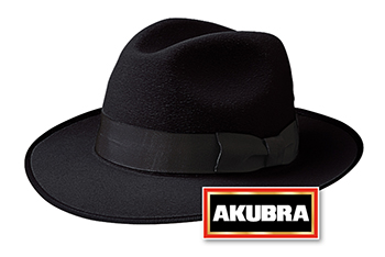 Akubra Bogart Black Hat